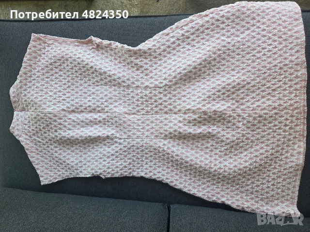 Елегантна дамска рокля в розов цвят, снимка 4 - Рокли - 54847449