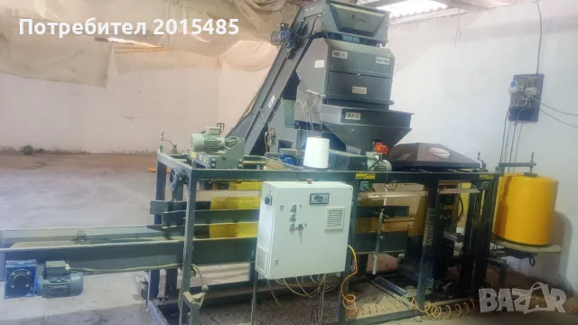 Автоматична линия за пакетиране на картофи, лук и земеделска продукция DOMASZ WE-30 + RA-1