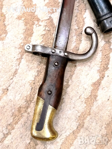 Френски щик нож байонет ГРА GRASS M1874 Waffenfabrik Steyr 1885 гръцка поръчка, снимка 3 - Антикварни и старинни предмети - 53957779