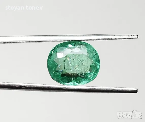 Неонов синкаво-зелен Параиба 2,17 карата от Мозамбик – GFCO сертификат!, снимка 2 - Други - 55420931