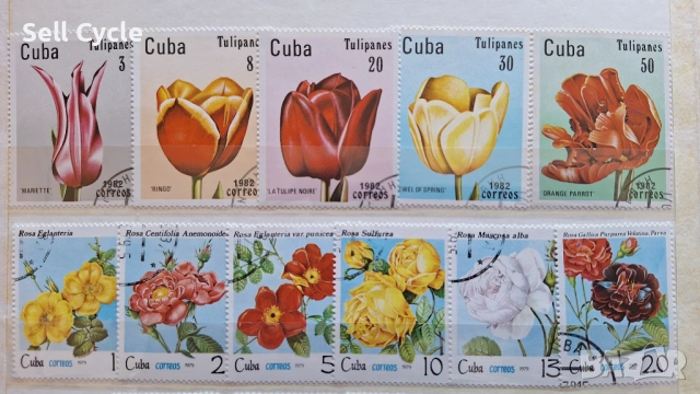 ✅ПОЩЕНСКИ МАРКИ - ФЛОРА - КУБА❗