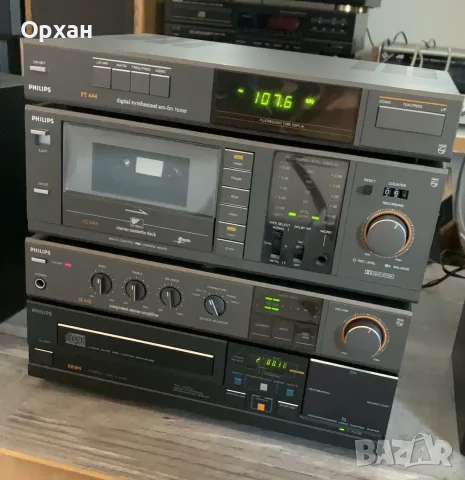 Аудио система Philips 4 части: CD 104 / FA 443 / FT 444 / FC 444 – Перфектна!