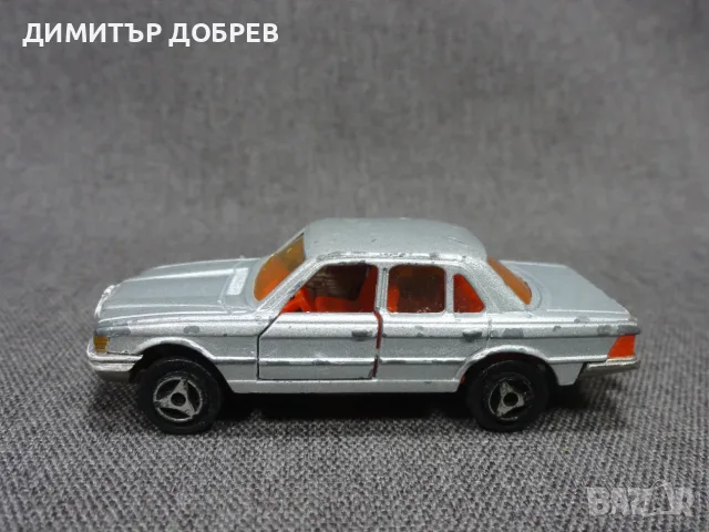 СТАРА РЕТРО МЕТАЛНА КОЛИЧКА MERCEDES BENZ 450 SE MAJORETTE FRANCE, снимка 2 - Колекции - 55662920