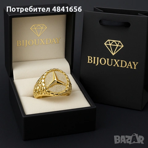 Пръстен „Mercedes Bold Triangle“ – 18К позлата