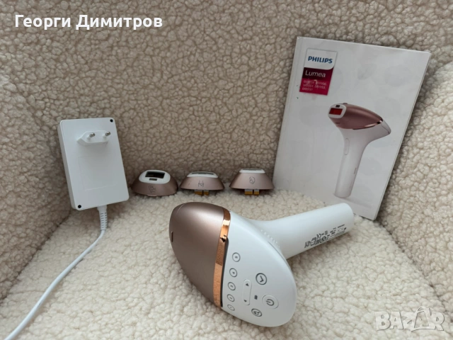 Фотоепилатор IPL Philips Lumea Prestige BRI956/00, Smartskin сензор, Употреба с или без кабел, Аксес
