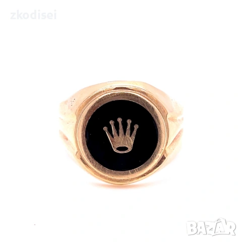 Златен мъжки пръстен Rolex 5,45гр. размер:63 14кр. проба:585 модел:37081-5