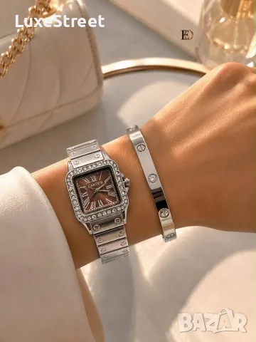 Cartier 🤍 Дамски Часовник + Гривна , снимка 7 - Дамски - 55336469