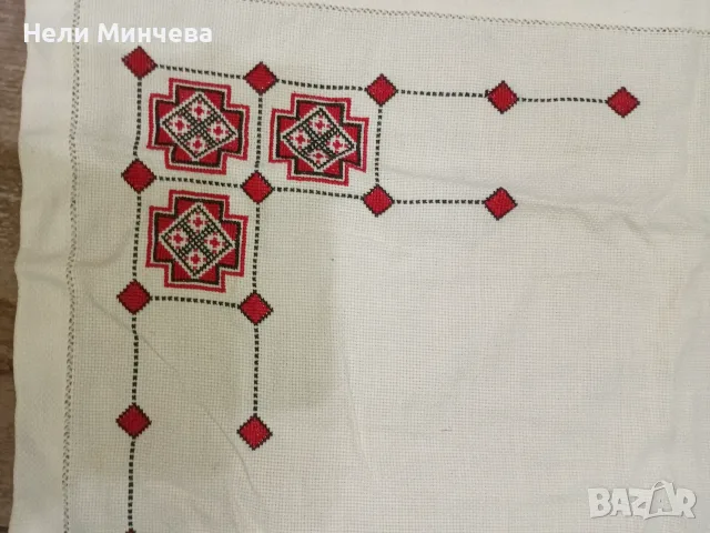 Каре с шевици от едно време., снимка 2 - Покривки за маси - 55698621