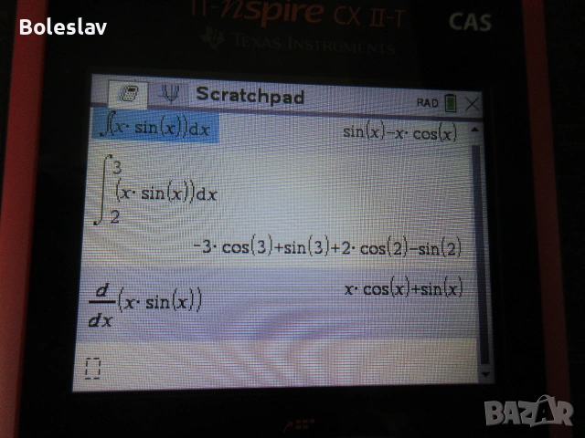Калкулатор Texas Instruments TI-Nspire CX II-T CAS, снимка 2 - Друга електроника - 55133284