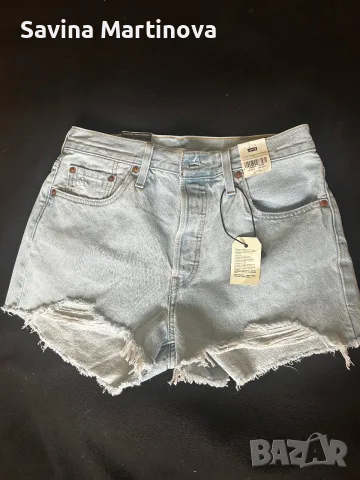 Къси денкови панталонки  levi’s 501