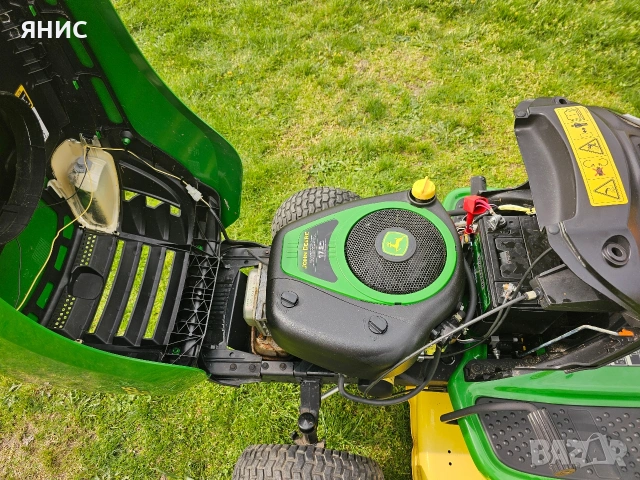 ТРАКТОРНА КОСАЧКА JOHN DEERE, КАТО НОВА 140.МОТО ЧАСА, снимка 12 - Градинска техника - 55250690