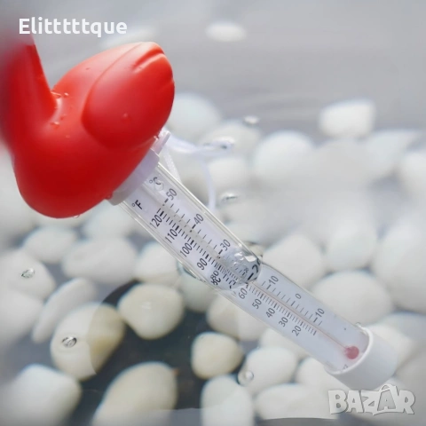 Плаващ термометър за басейн и спа Фламинго с двойна скала °C/°F и връв за закрепване, снимка 5 - Басейни и аксесоари - 54969729