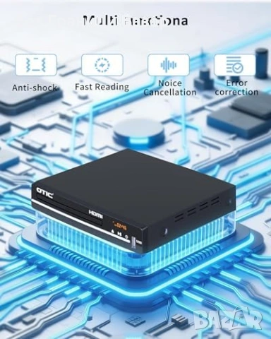 Нов Компактен DVD Player плейър HDMI USB CD MP3 JPG за телевизор с дистанционно, снимка 6 - Друга електроника - 54457671