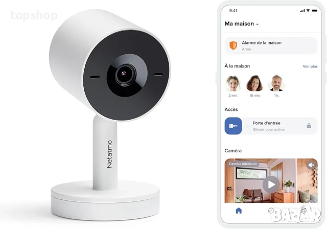 Чисто нова запечатана смарт камера Netatmo Advance Smart Indoor Camera 2K HDR Лицево разпознаване...