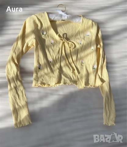 Cardigan long sleeve front tie, снимка 3 - Блузи с дълъг ръкав и пуловери - 54259601