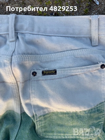 Supreme x Damien Hirst Painter Jean White, снимка 6 - Панталони - 54572740