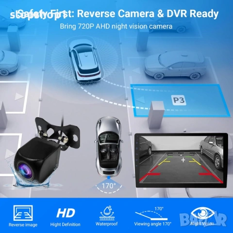 Автомобилни аксесоари 7" HD двудинова автомобилна стерео система с Carplay и Android Auto, 2+64G авт, снимка 6 - Аксесоари и консумативи - 54079784