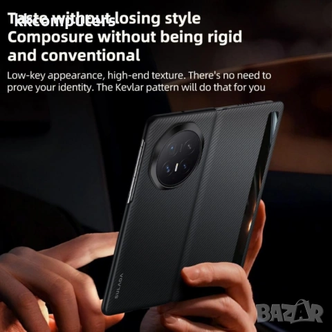 Кожен Калъф за Honor Magic V6 SULADA Smart Window с Магнитен Ринг – 3 цвята, снимка 6 - Резервни части за телефони - 54548833