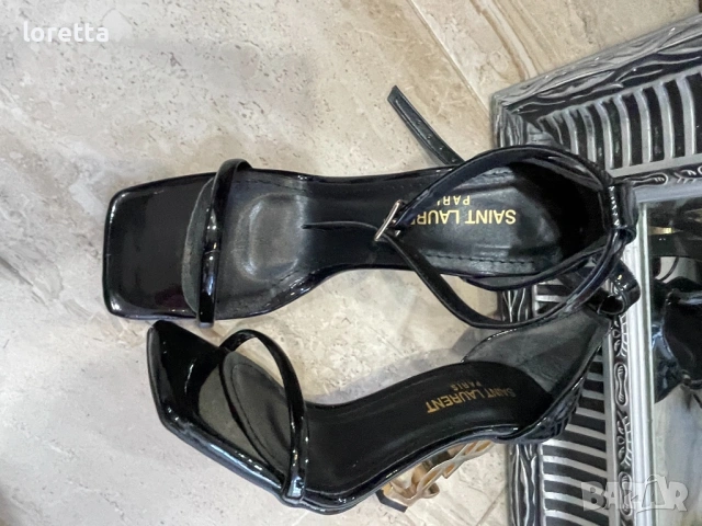 YSL черни сандали , снимка 8 - Сандали - 54259686