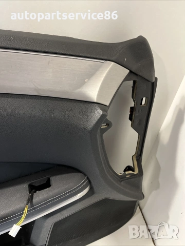 Кора на предна лява врата черна кожа за Mercedes W212 (2012) A2127201922, снимка 3 - Части - 55279546