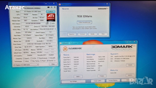 2 РЕДКИ ретро видеокарта: XFX 8800GT Alpha Dog + ASUS HD3850 CoH + бонус, снимка 16 - Видеокарти - 54774667