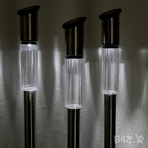 Комплект от  3 броя соларни лампи. , снимка 4 - Соларни лампи - 54306262