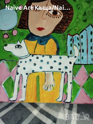 Картина платно маслени бои акрилни бои 32 /32