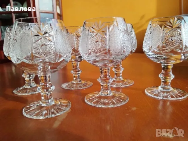 Кристални чаши серия,, Ропотамо ", снимка 3 - Чаши - 55606344