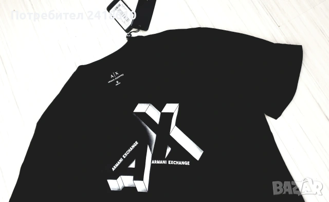 Armani Exchange A/X Organic Cotton Regular Fit Mens Size S НОВО! ОРИГИНАЛ! Мъжка Тениска!, снимка 7 - Тениски - 55137510
