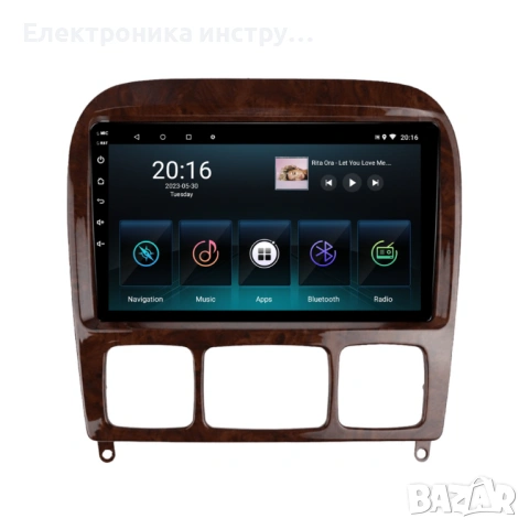 Android мултимедия GPS навигация CarPlay Android Auto + Камера – за Mercedes S-Class W220 (1998–2005, снимка 4 - Аксесоари и консумативи - 53993996