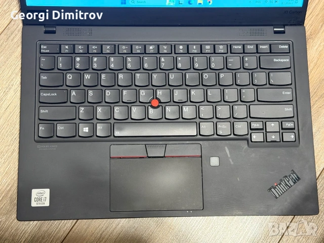 Lenovo x1 carbon i7-10710U/16RAM/512SSD/Intel UHD Graphics/Full HD, снимка 2 - Лаптопи за работа - 54984290