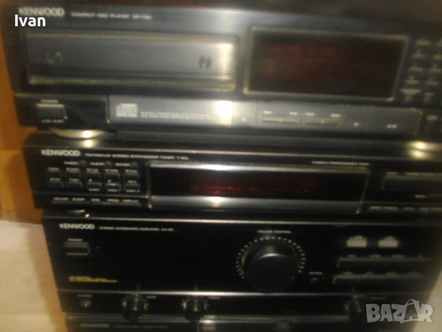 KENWOOD КОМПОНЕНТНА СИСТЕМА CD ПЛЕЙЪР УСИЛВАТЕЛ ДВОЕН КАСЕТЕН ДЕК РЕСИЙВЪР ТУНЕР С КАБЕЛИТЕ КАТО НОВ, снимка 4 - Аудиосистеми - 54315325