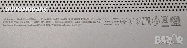 Лаптоп HP 14-cf2518na, снимка 4 - Лаптопи за дома - 55353486