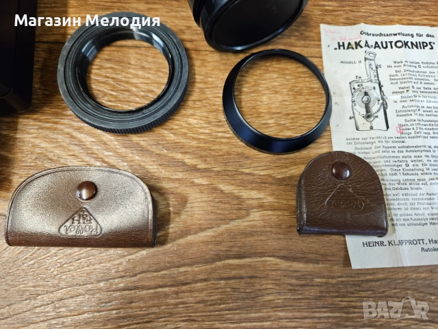 Ретро фотокомплект Revueflex SC1 + Обективи, Светкавица и Самоснимачка Haka Autoknips II, снимка 4 - Фотоапарати - 54710954