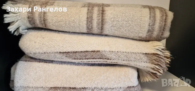 🛏️ Комплект от 4 премиум вълнени одеяла от естествена вълна – 185 × 140 см, снимка 5 - Олекотени завивки и одеяла - 55434937