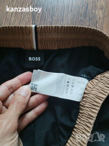 BOSS Grey Starfish Quick Dry Swim Shorts - мъжки плувни шорти М, снимка 8 - Спортни дрехи, екипи - 54962022