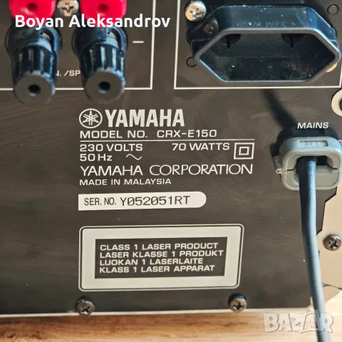 Микро ресивър Yamaha CRX-E150 PianoCraft + Оригинално дистанционно, снимка 5 - Ресийвъри, усилватели, смесителни пултове - 55650455