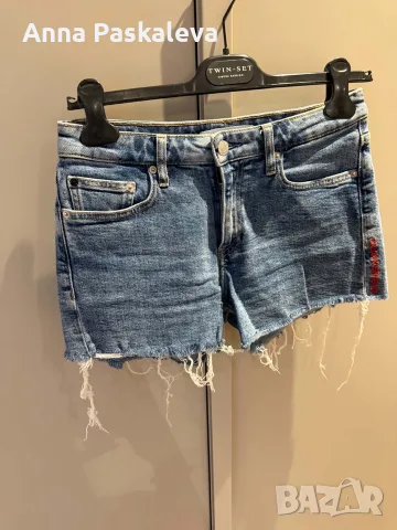 Къси дънкови панталонки Calvin Klein