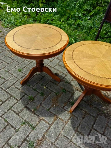 Красиви дъбови маси за кафе, снимка 2 - Маси - 55253910