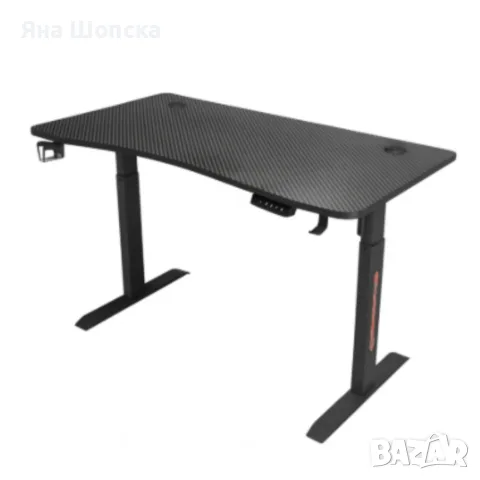 Гейминг бюро - LED RGB, Регулируема височина, 140см, снимка 3 - Геймърски - 55498455