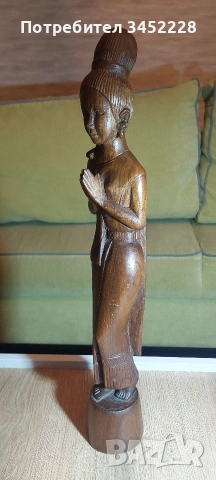 Дърворезба за ценители височина 48см , снимка 3 - Декорация за дома - 54044959