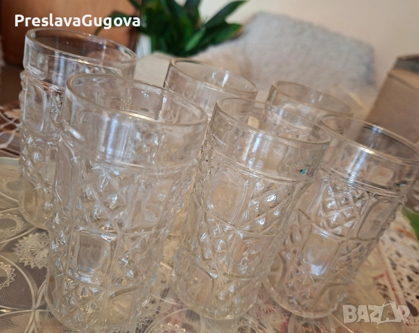Стъклени чаши за безалкохолни, снимка 2 - Чаши - 55280248