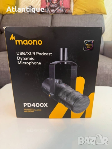 Професионален микрофон за подкасти Maono PD400X - нов
