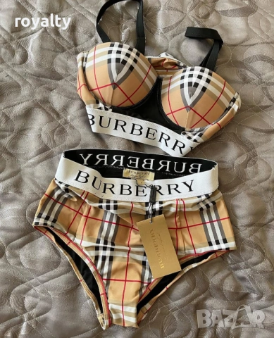 Burberry Нов Дамски Бански Две Части Бърбъри 