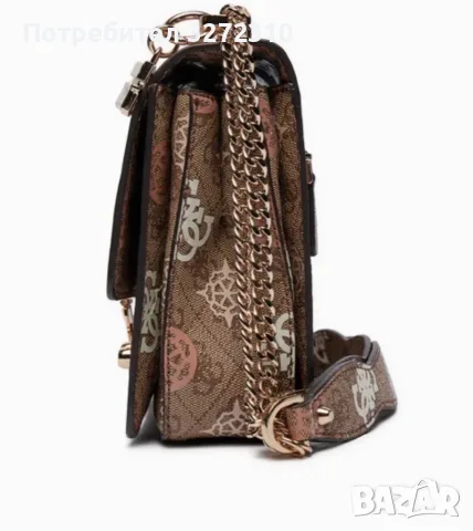 Дамска чанта Guess Eliette HWPS93 15210 бежова, снимка 4 - Чанти - 55381792