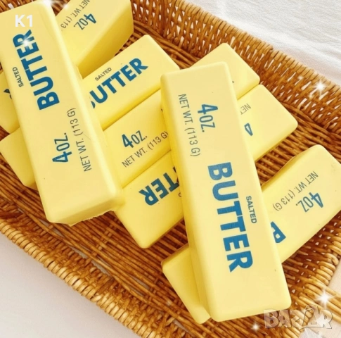 Скуиши дъмплинг Масло/Butter Squishy/Dumpling антистрес играчка 14см , снимка 3 - Образователни игри - 54583335