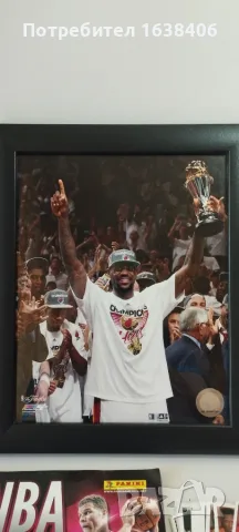  лот NBA – Албум Panini 2013-14 + Стикери + Рамки Miami Heat & Леброн Джеймс + DVD/B, снимка 2 - Фен артикули - 55473186