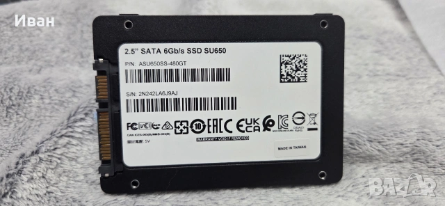 SSD Adata SU650 480GB Sata3, снимка 3 - Твърди дискове - 55252742