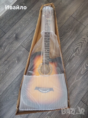 Нова акустична китара  за начинаещи 96 см, снимка 2 - Китари - 53744445