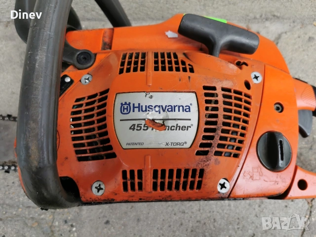моторен бензинов трион резачка за дърва Husqvarna 455 rancher